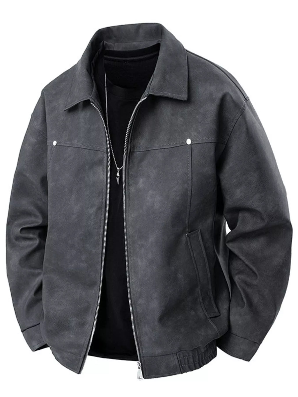 Men's Plus Size Zip Up Bomber Jacket