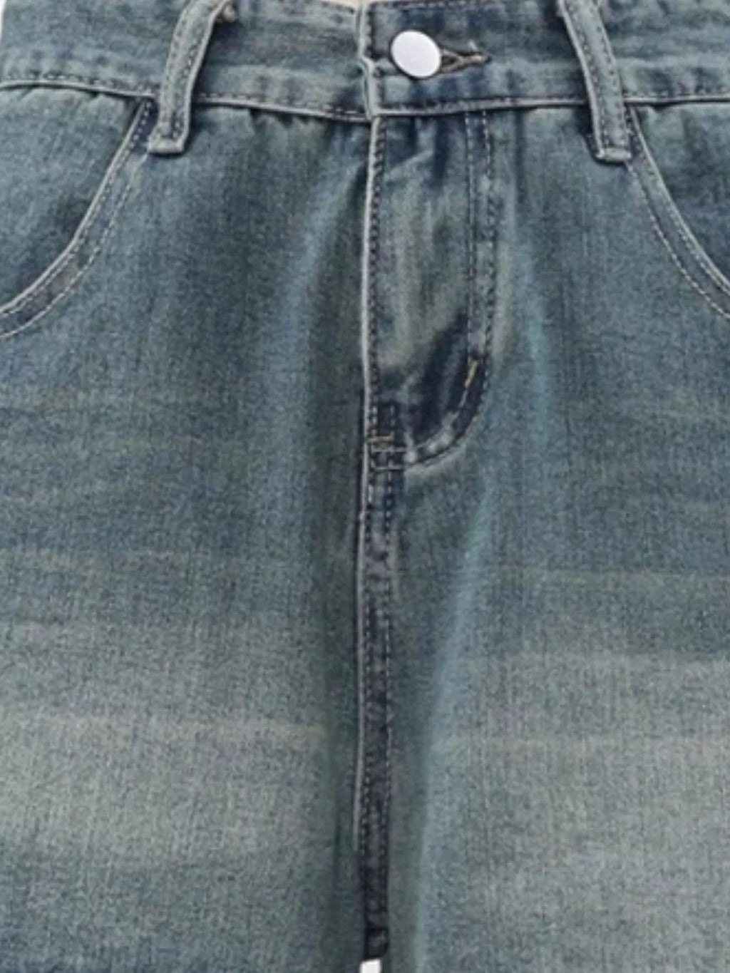 Men's Vintage Wash Cargo Denim Shorts
