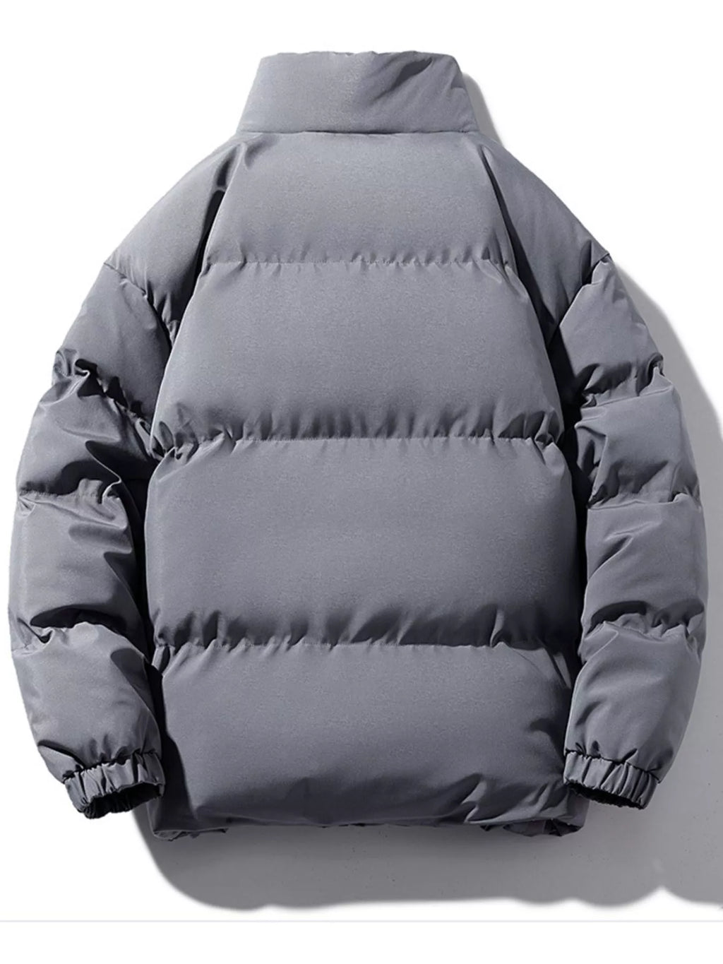 Men's Plus Size Zip Up Sherpa Lined Puffer Jacket