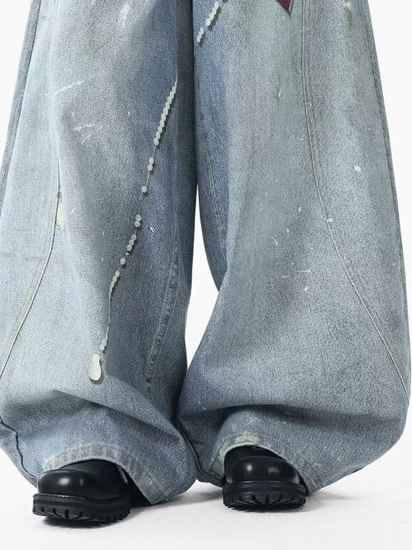Men's Full Size Wide Leg Jeans Plus Size