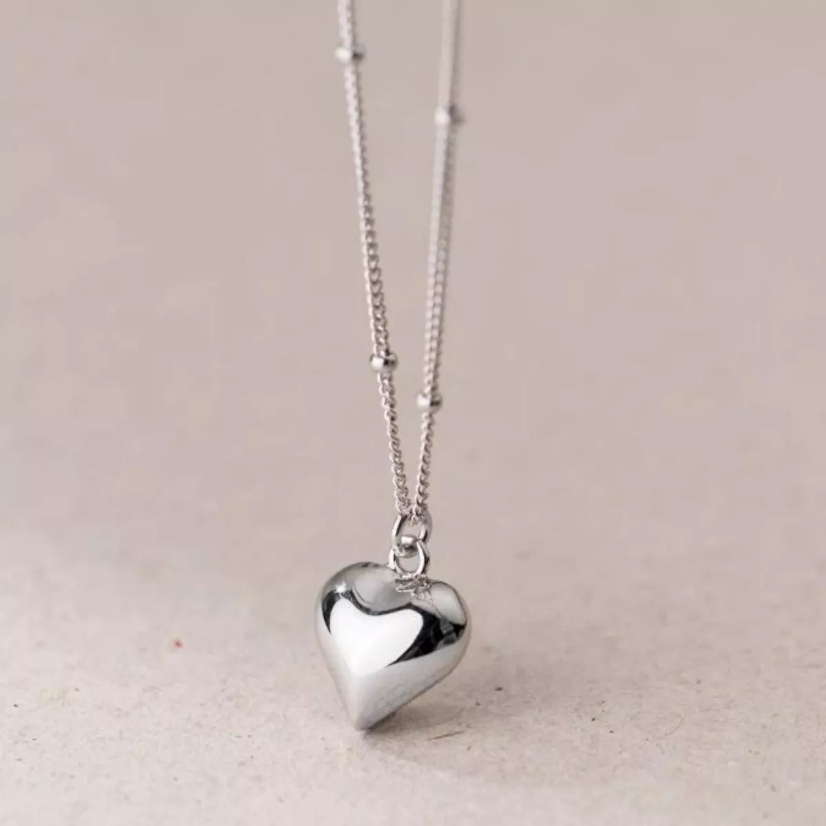 925 Sterling Silver Heart Necklace