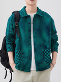 Men's Plus Size Button Up Long Sleeve Shirt
