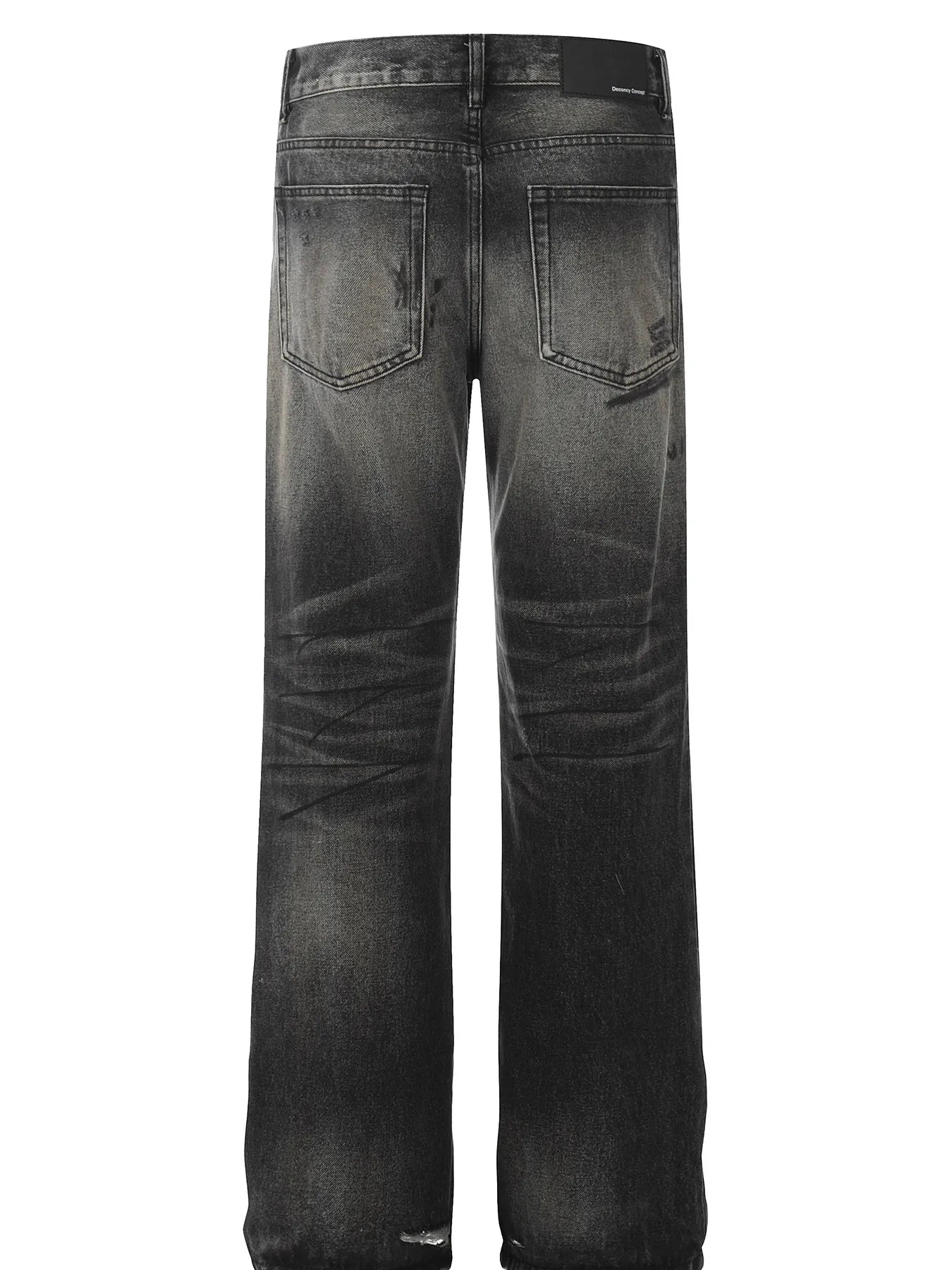 Men's Distressed Wide Leg Jeans