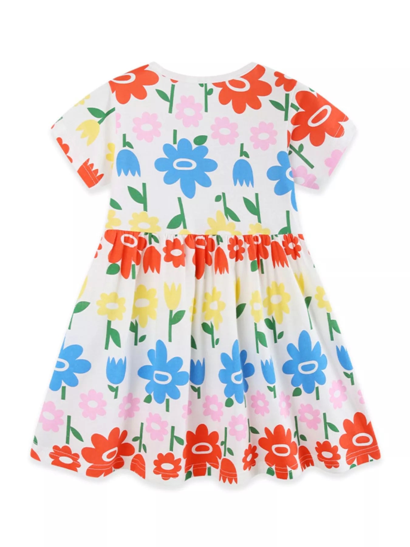 Children's Floral Print Casual Dress