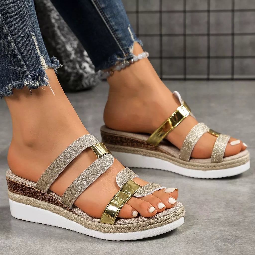 Open Toe Wedge Sandals