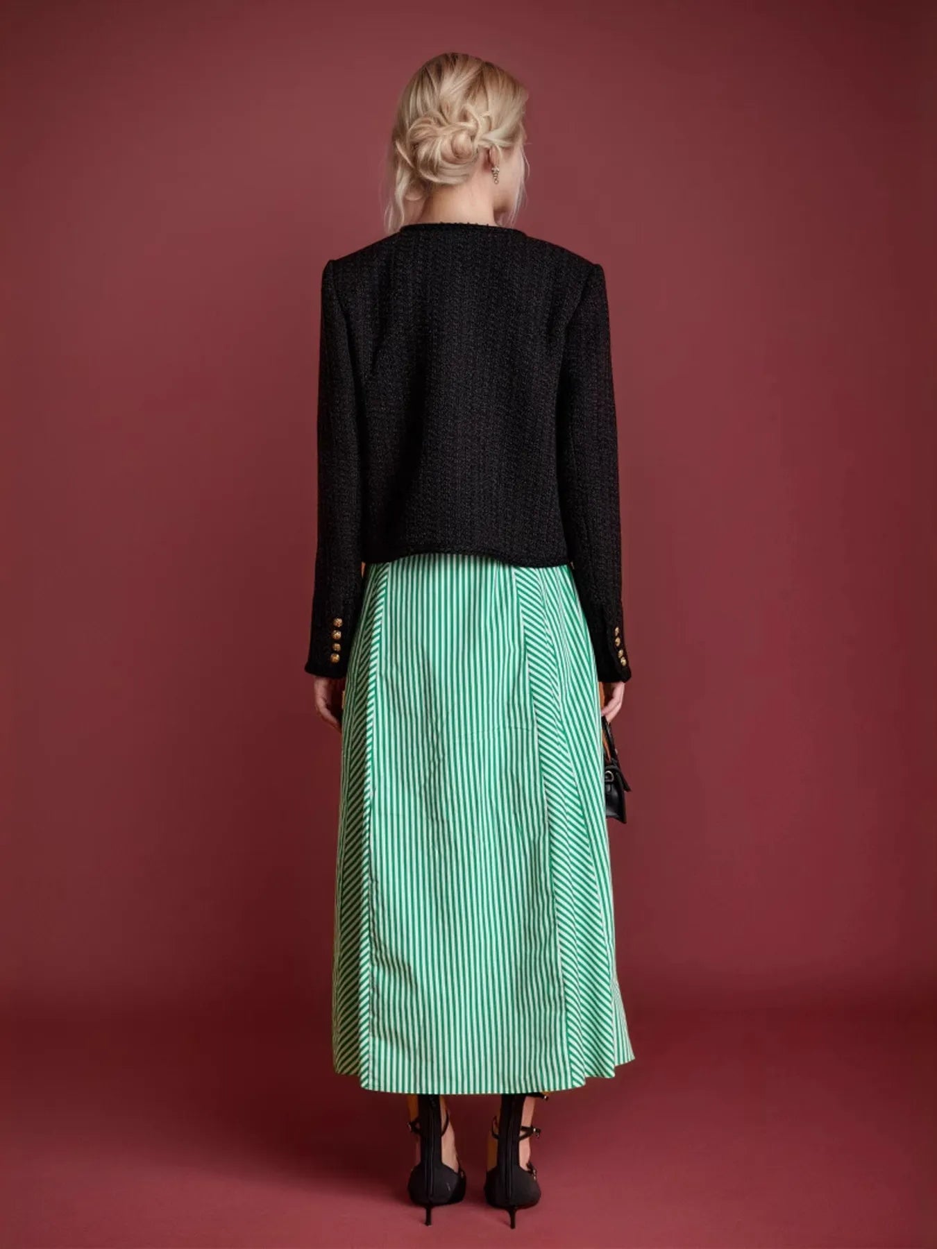 Button Up Long Sleeve Textured Outerwear