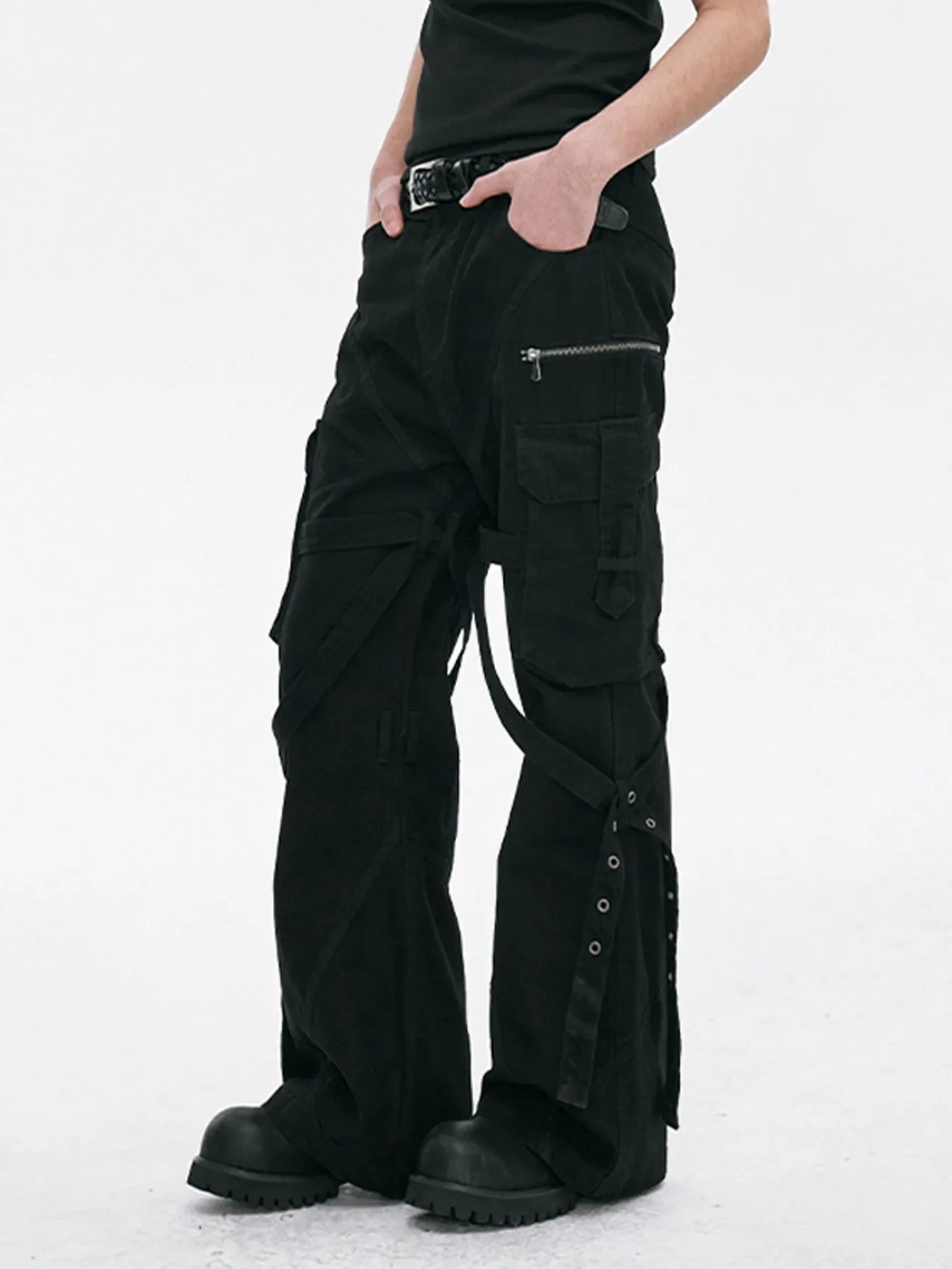 Men's Wide Leg Cargo Pants
