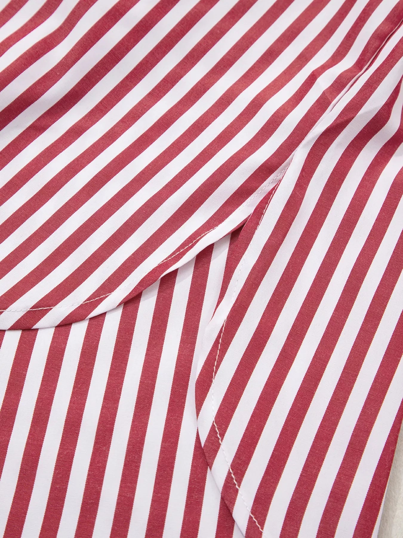 Striped Button-Up Long Sleeve Shirt