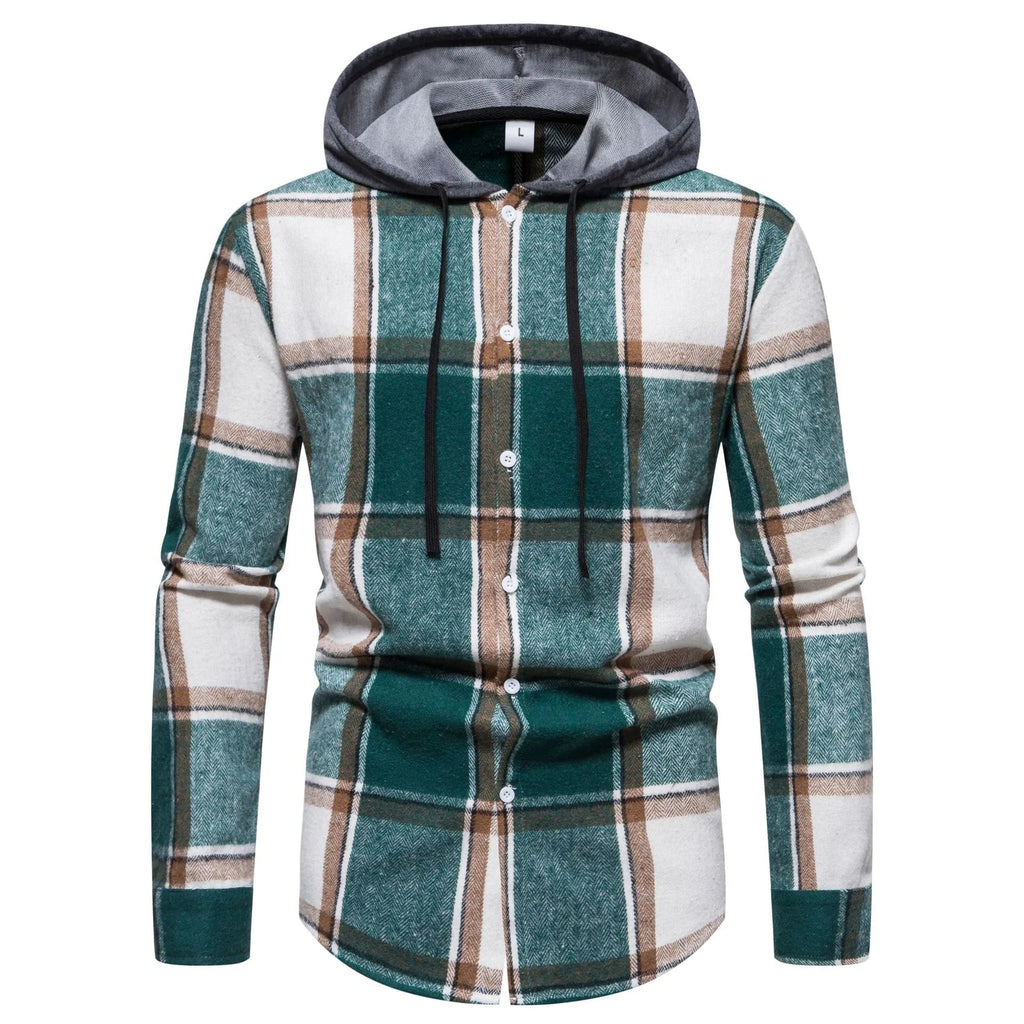 Men's Plaid Button Up Shirt