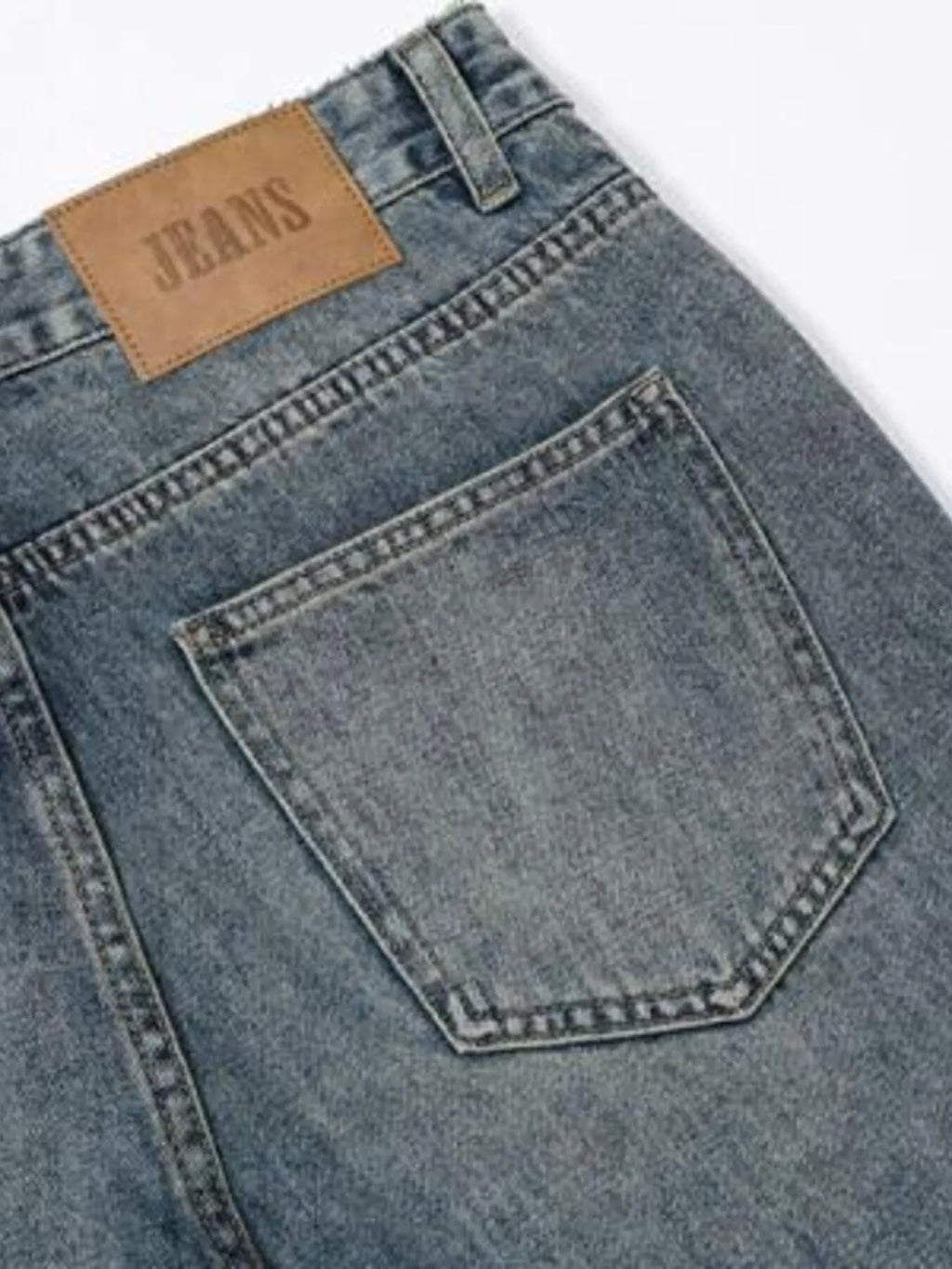 Men's Vintage Wash Wide Leg Jeans