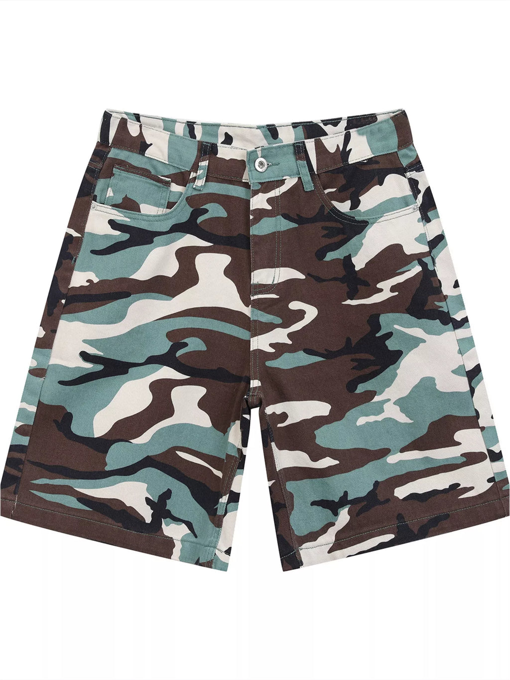 Men's Camouflage Denim Shorts