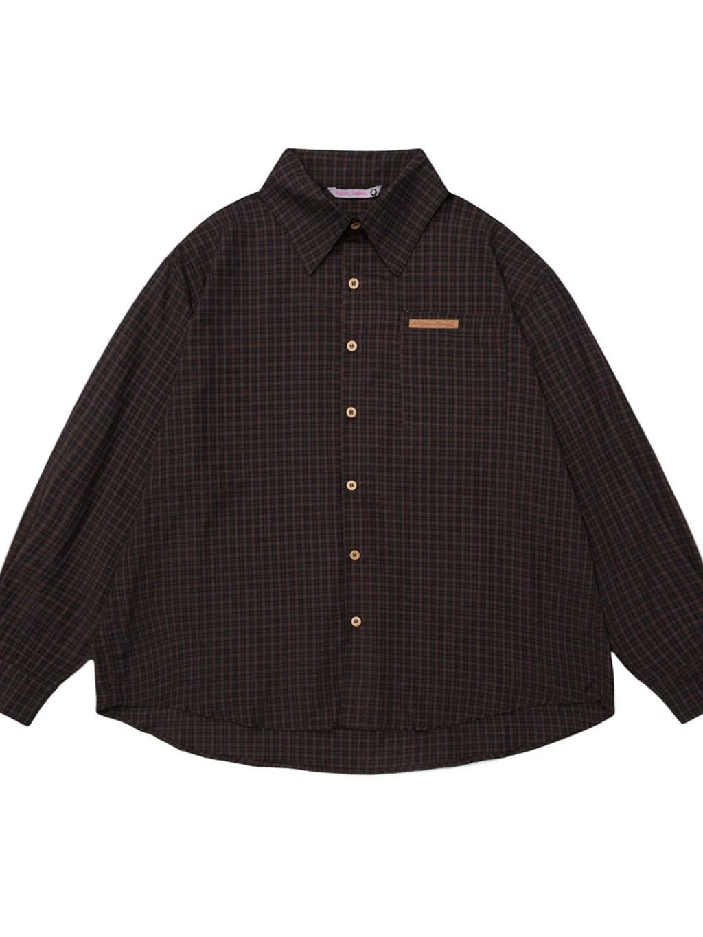 Men's Classic Plaid Button-Down Oversized Shirt