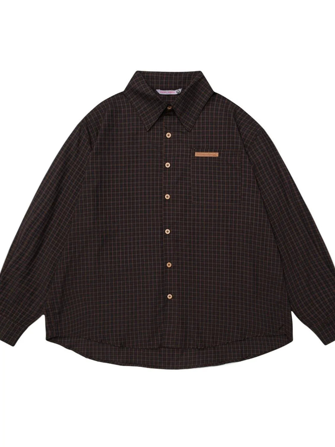 Men's Classic Plaid Button-Down Oversized Shirt