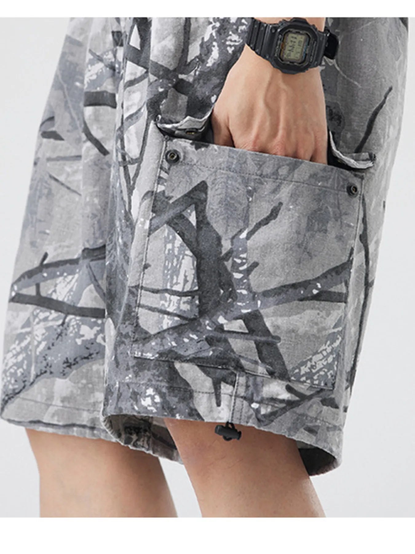 Men's Plus Size Camouflage Cargo Shorts