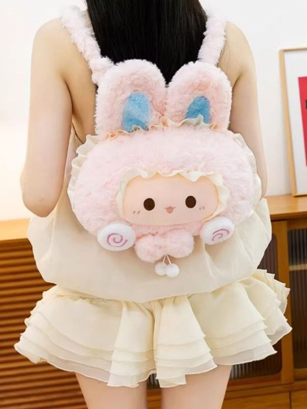 Cute Plush Bunny Backpack Bag