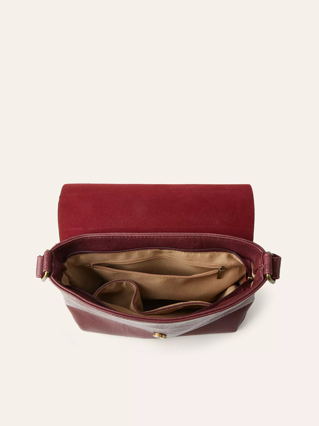 Vintage Buckle Flap Crossbody Bag