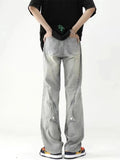 Men's Plus Size Wash Wide Leg Jeans