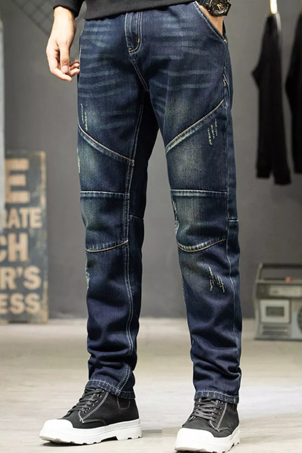 Men's Slim Fit Straight Leg Jeans