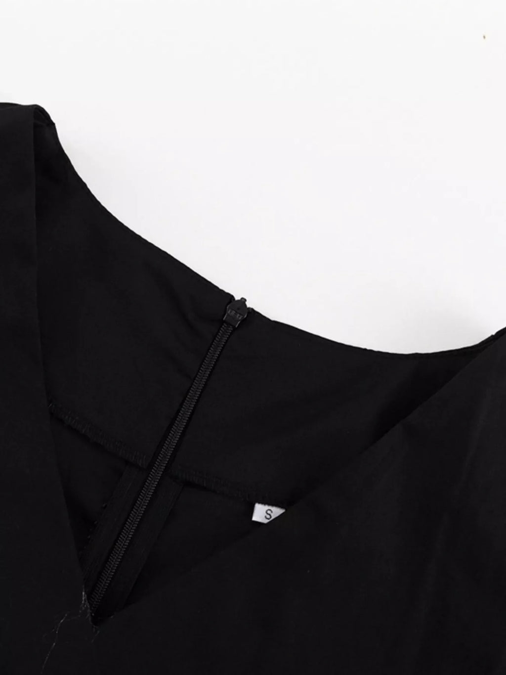 Ruffled Hem Ruched Puff Sleeve Mini Dress