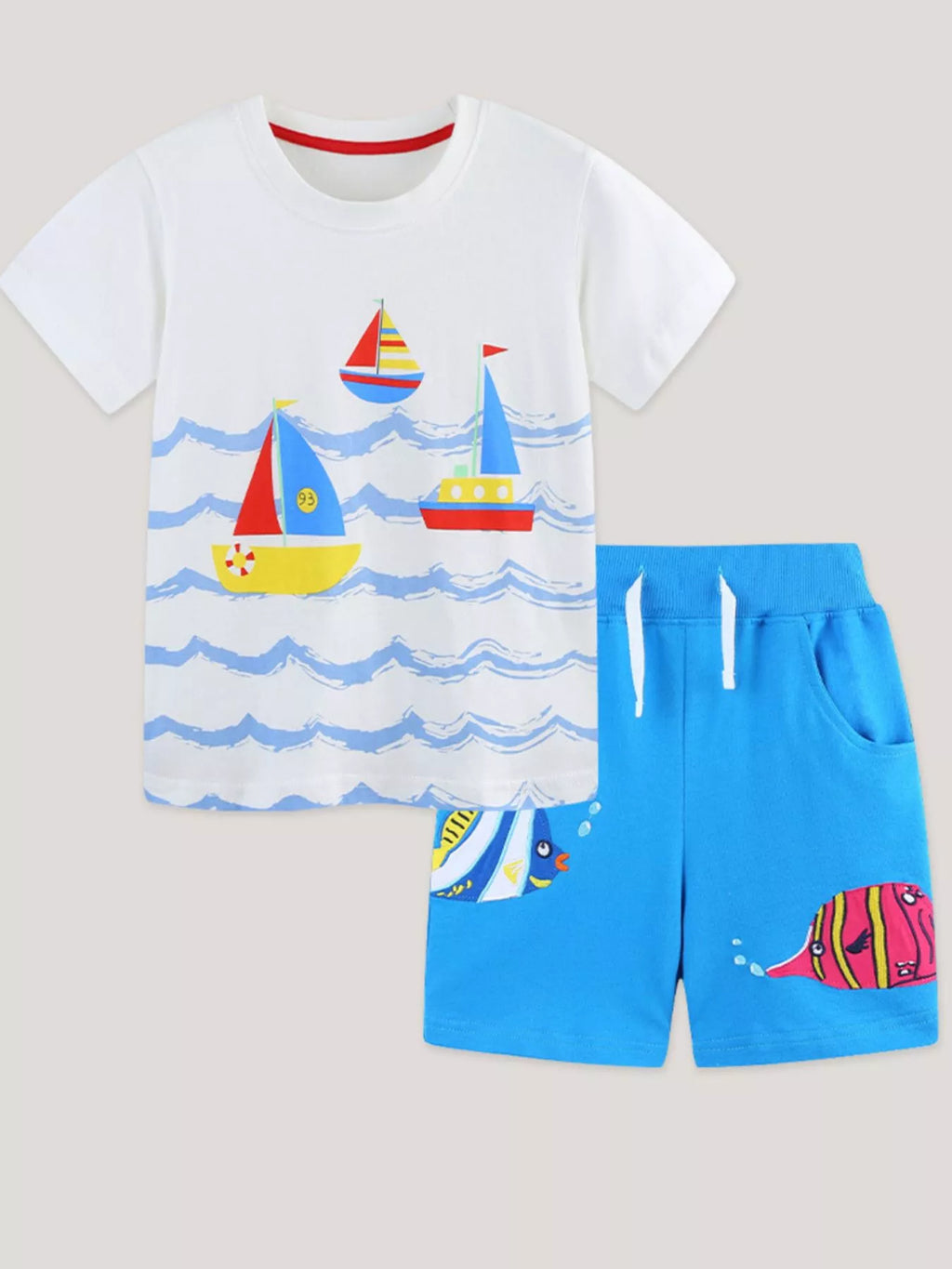 Children's Nautical Adventure Tee and Shorts Set