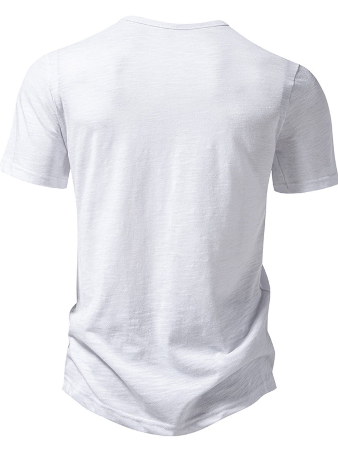 Men's Casual Button Detail T-Shirt