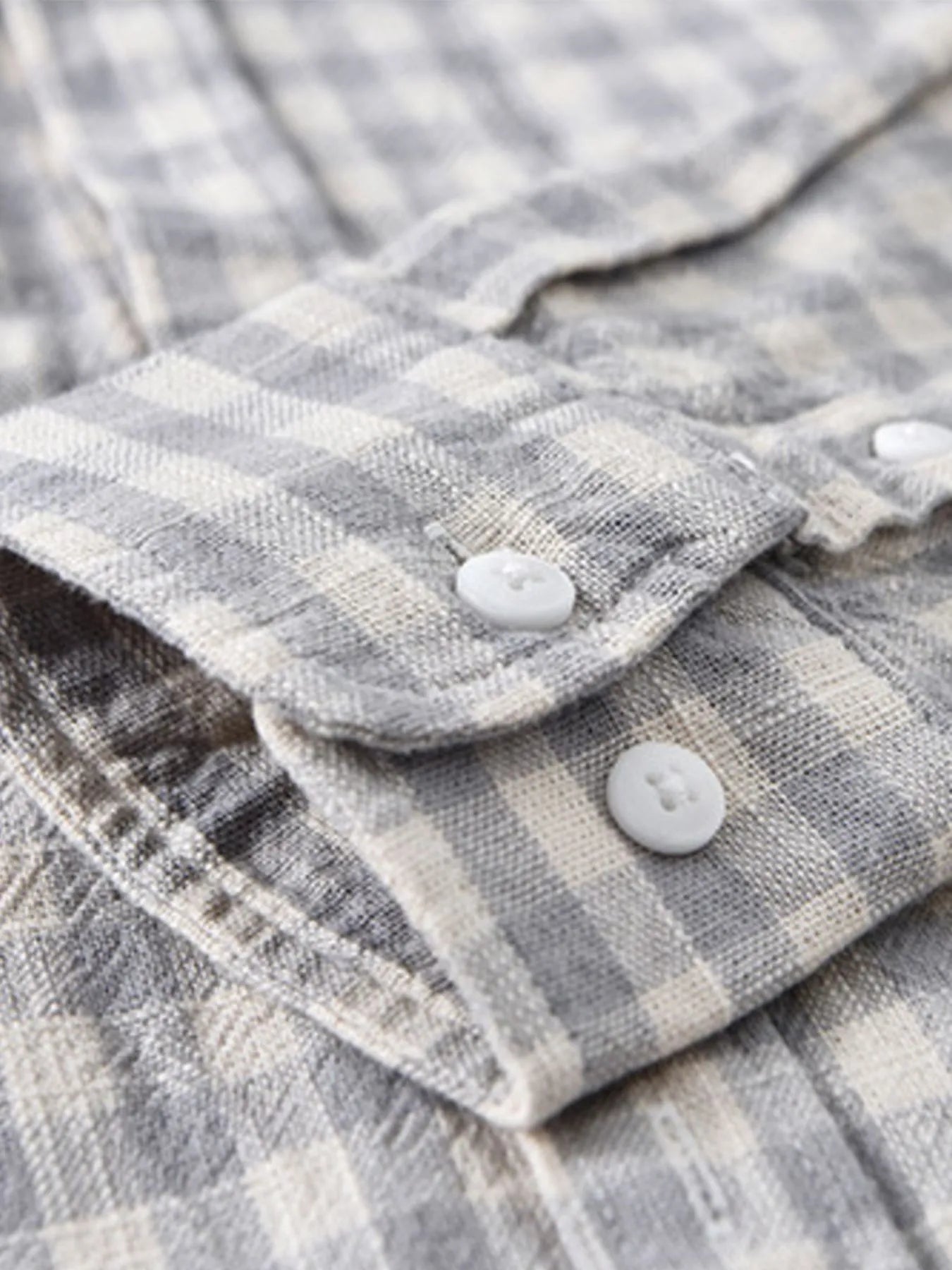 Men's Plus Size Plaid Button Up Long Sleeve Shirt