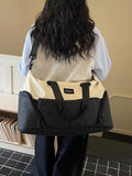 Two-Tone Duffle Bag