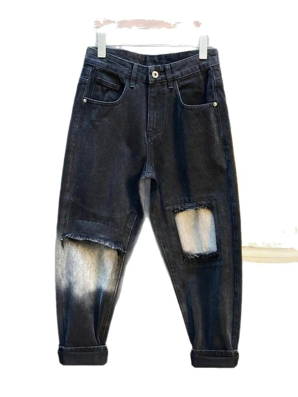 Men's Distressed Loose Fit Jeans