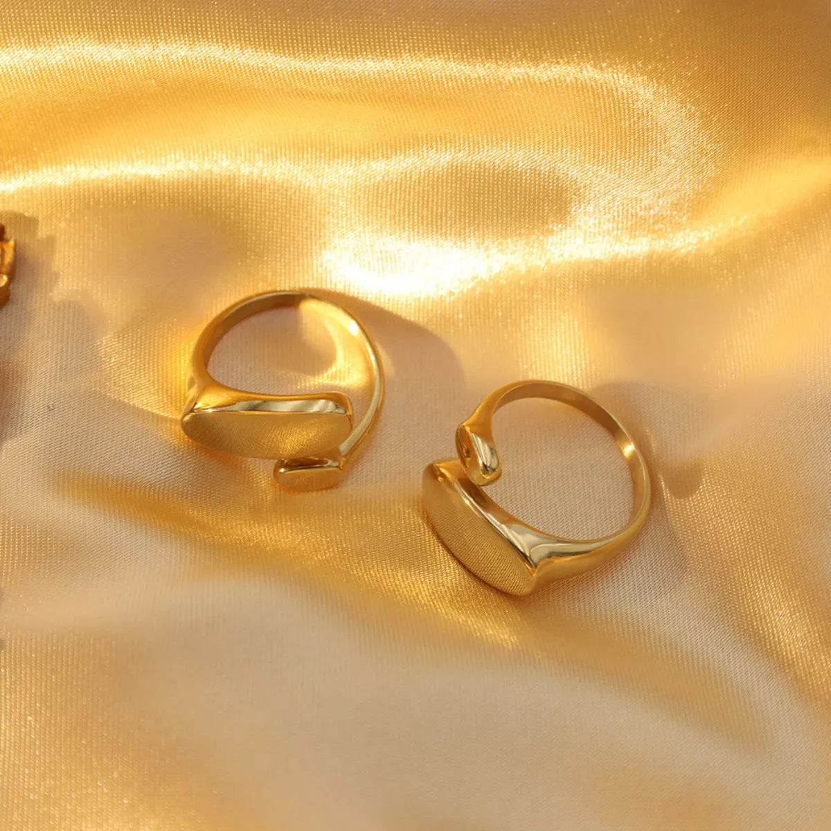 18K Gold-Plated Bypass Ring