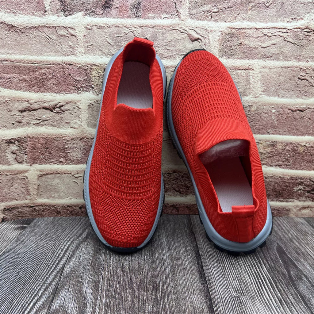 Round Toe Mesh Slip-Ons