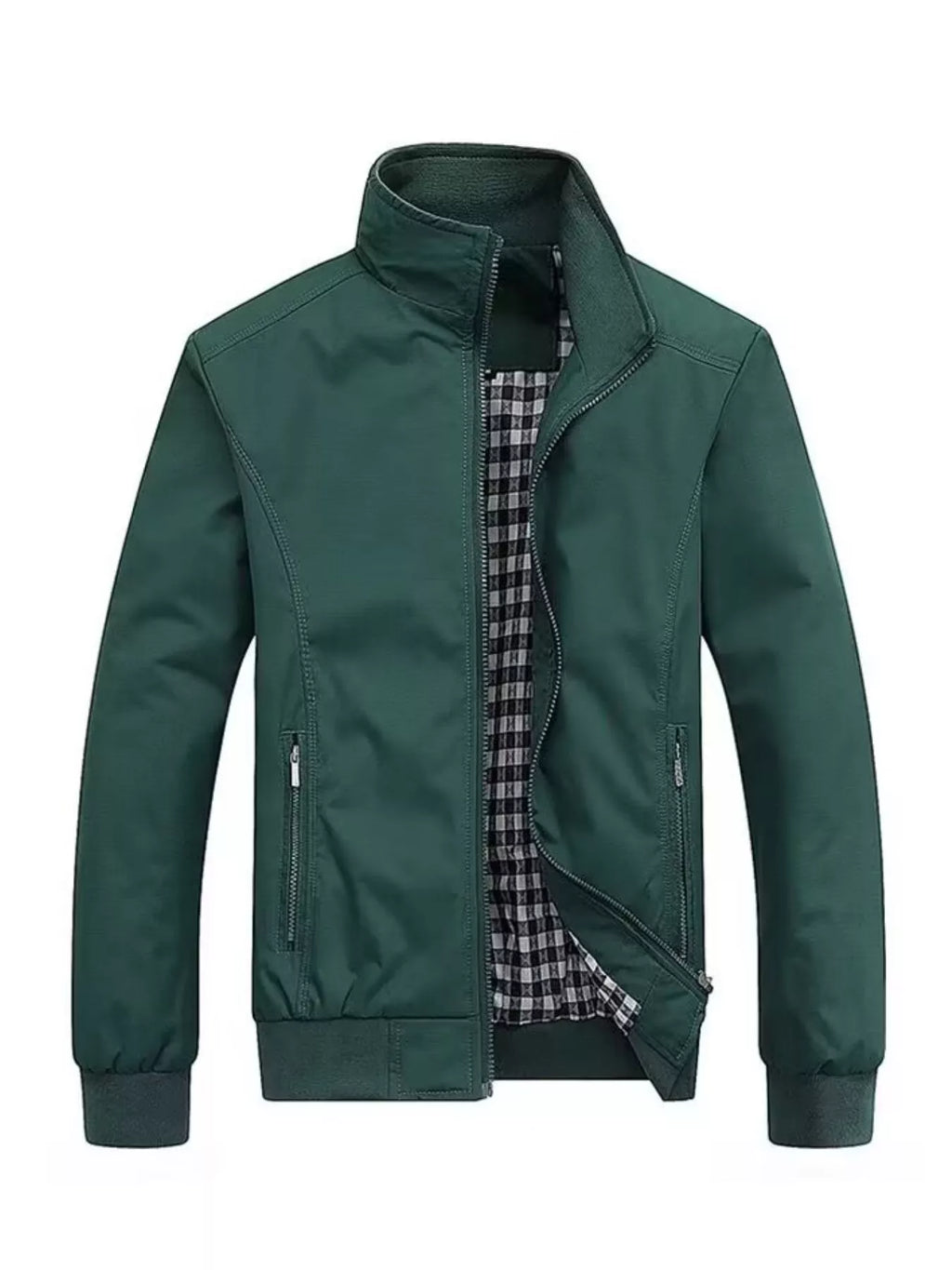 Men's Plus Size Casual Stand Collar Lightweight Jacket