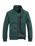 Men's Plus Size Casual Stand Collar Lightweight Jacket