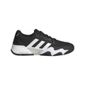 adidas Mens Solematch Control 2 Tennis Sneaker Black/White/Silver Metallic 6.5