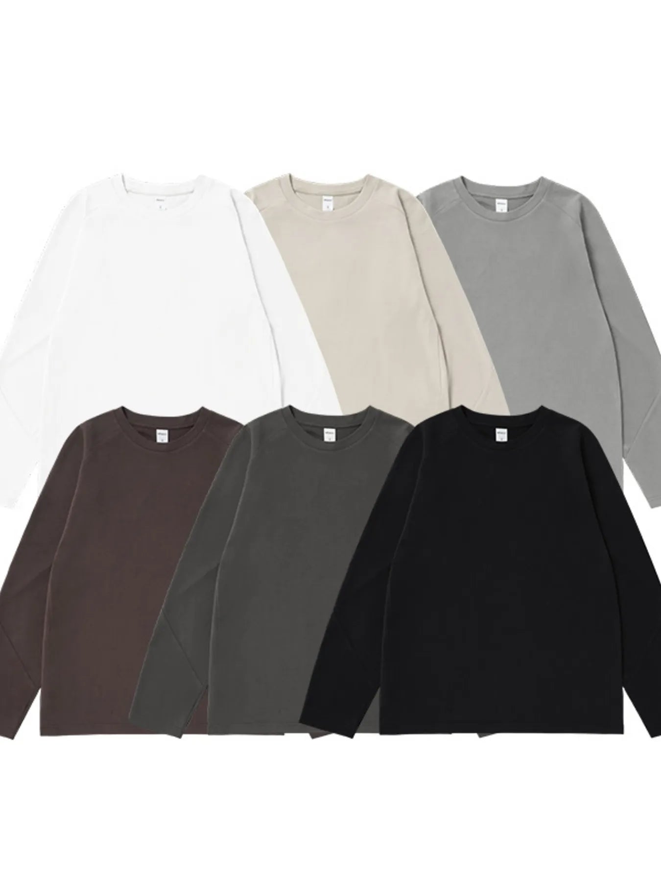 Men's Oversized Round Neck Long Sleeve T-Shirt
