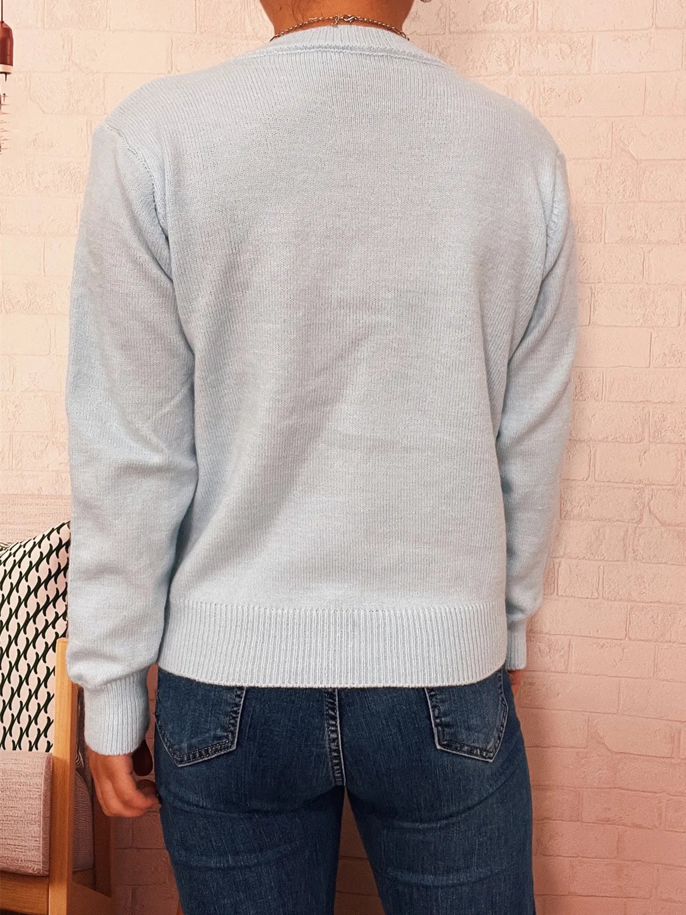 Button-Up Long Sleeve Cardigan