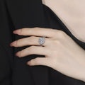 1 Carat Moissanite 925 Sterling Silver Flower Ring