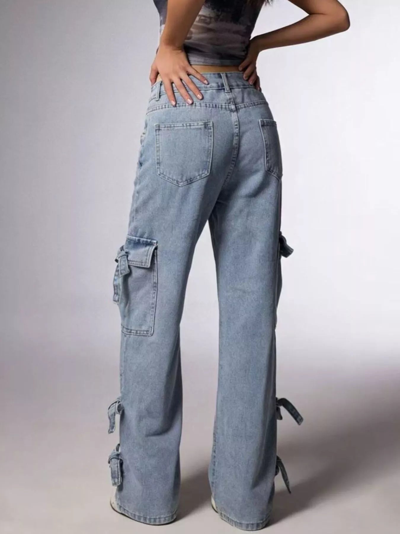 Bow Wide Leg Jeans