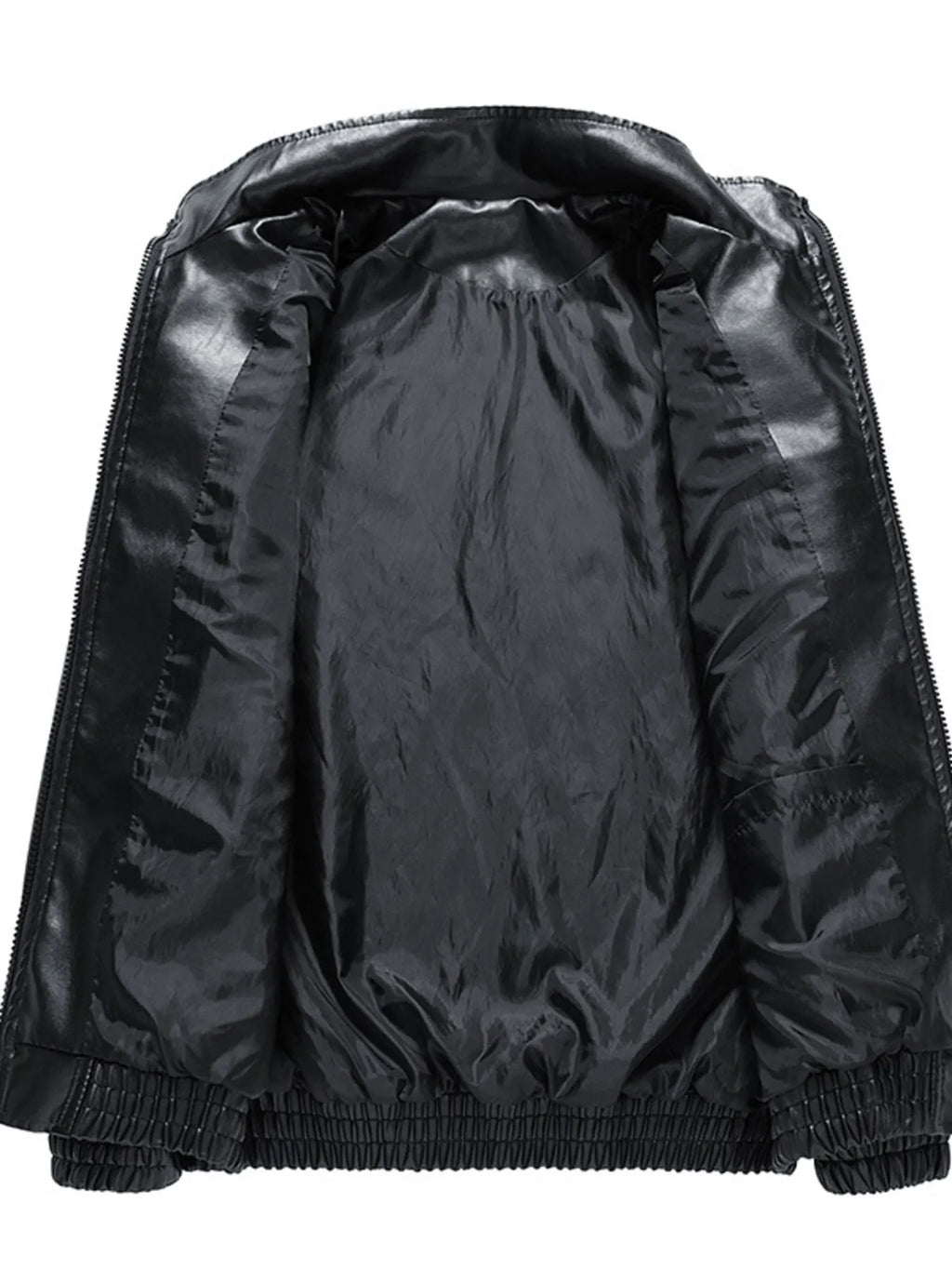 Men's Plus Size Zip Up Long Sleeve Jacket