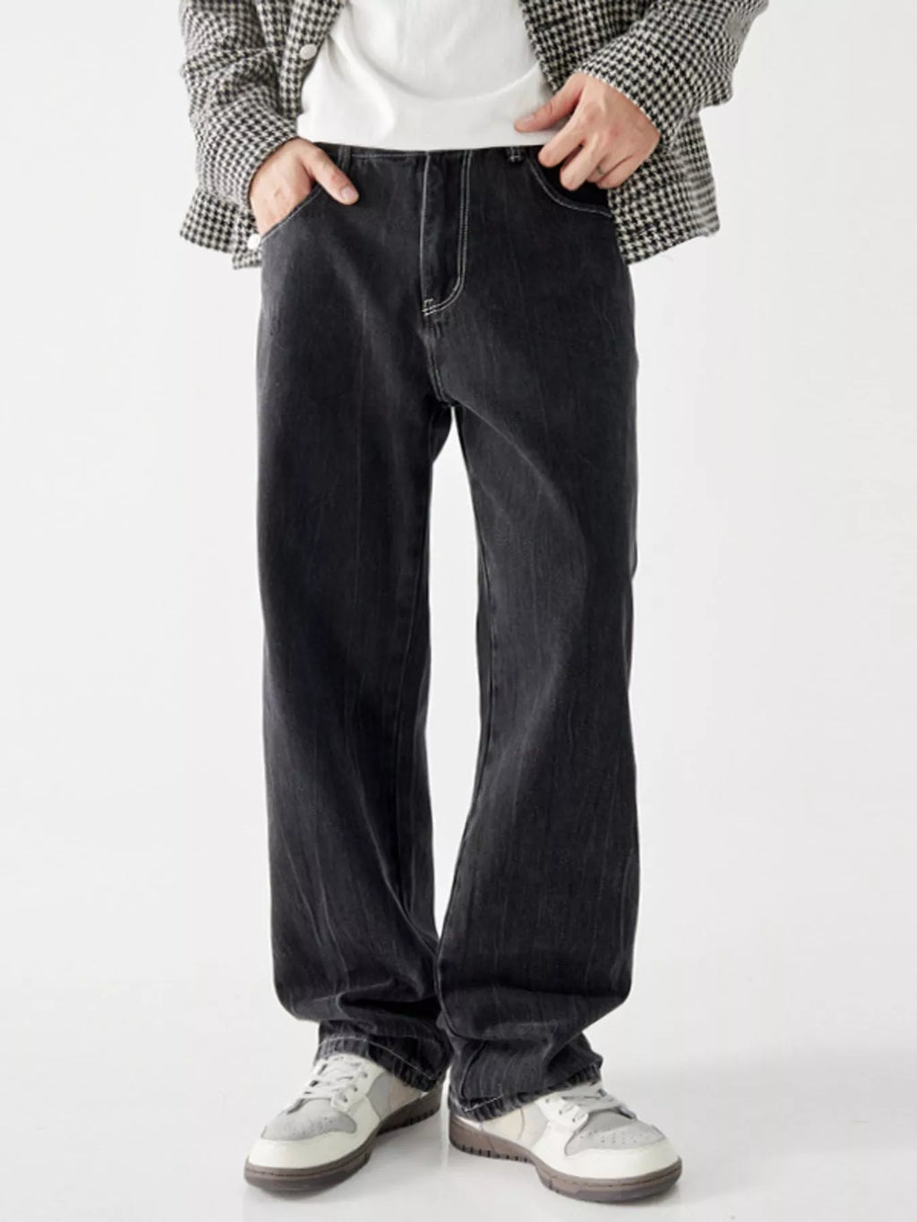 Men's Vintage Wash Loose Fit Jeans