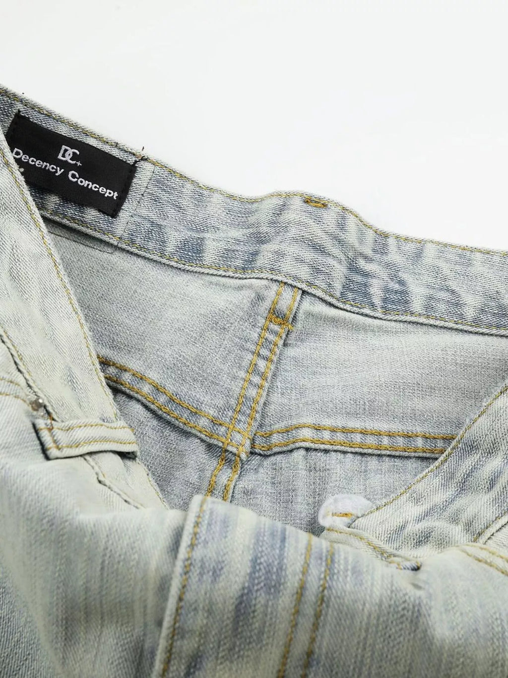 Men's Washed Wide Leg Jeans