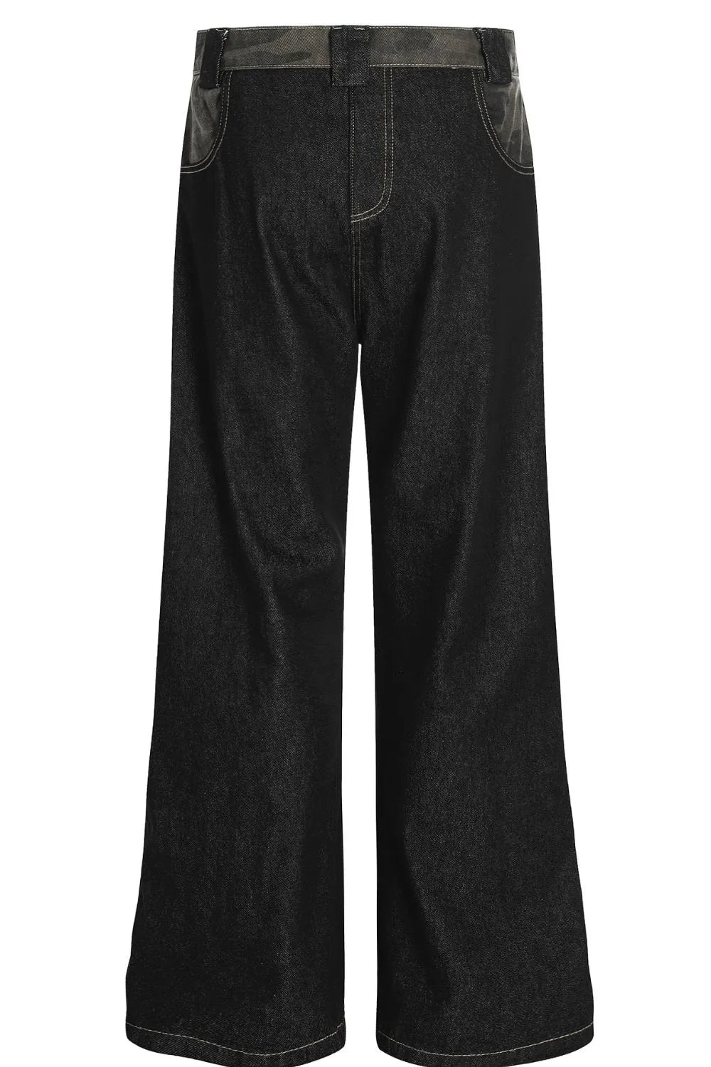 Men's Wide Leg Wash Jeans