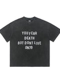 Men's Letter Graphic Round Neck Short Sleeve T-Shirt