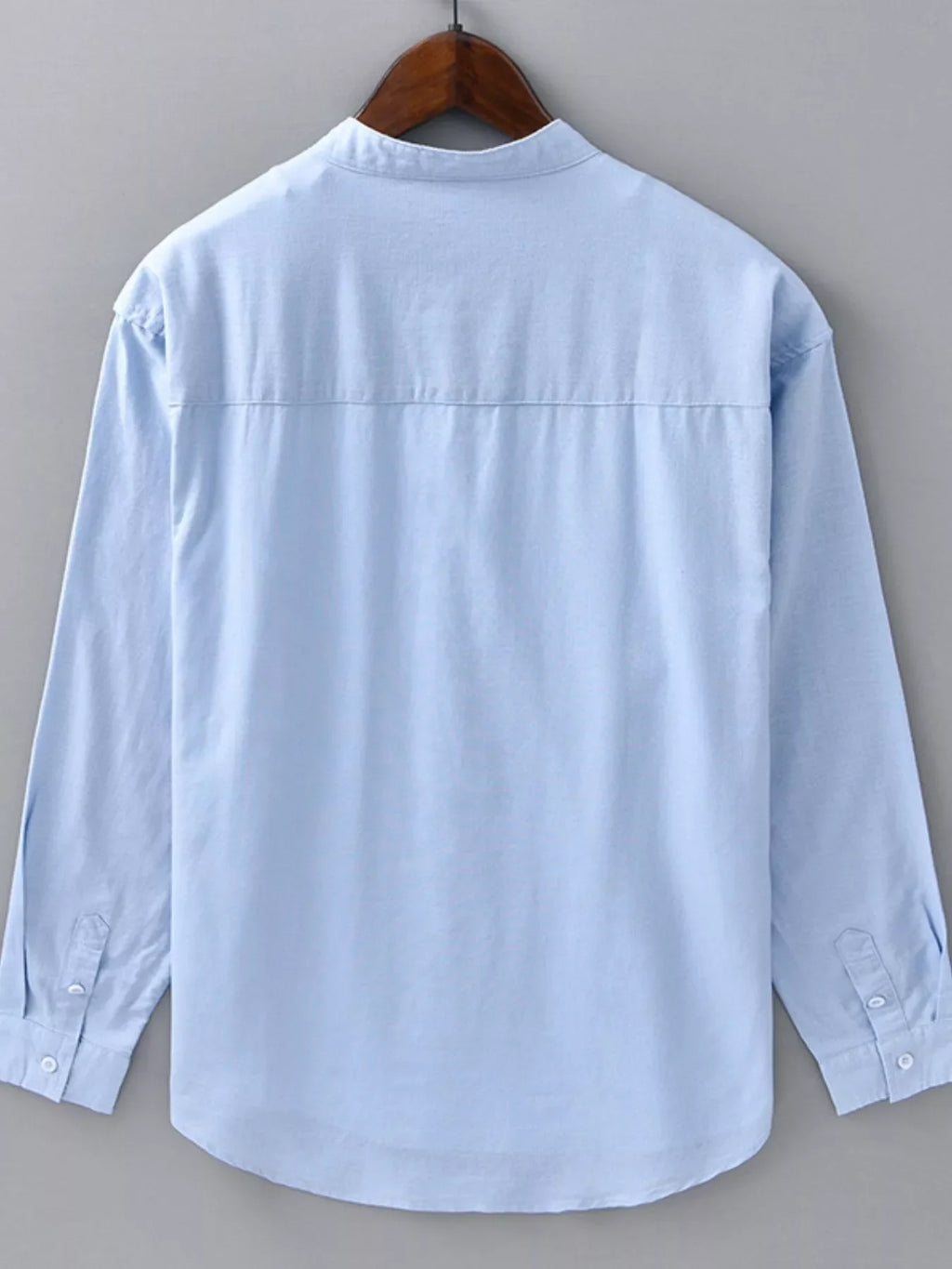 Men's Plus Size Casual Button Up Long Sleeve Shirt