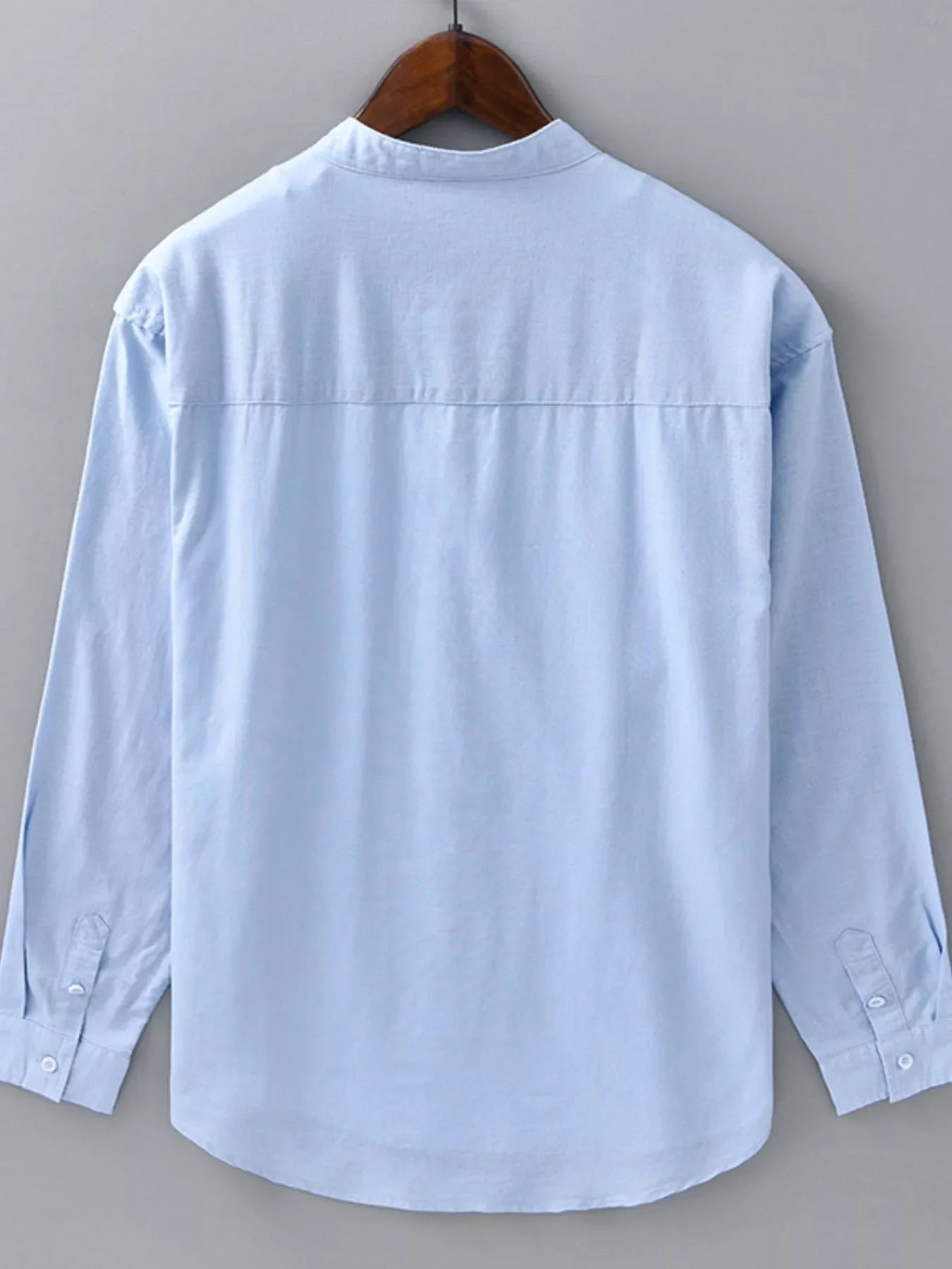 Men's Plus Size Casual Button Up Long Sleeve Shirt
