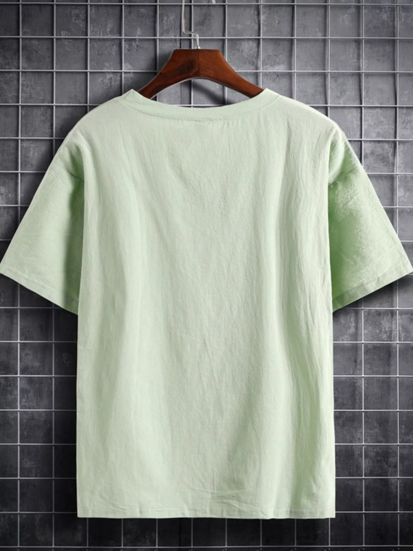 Men's Plus Size Solid Color Short Sleeve T-Shirt