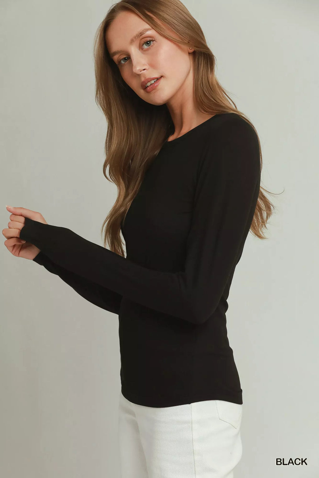 Umgee Crewneck Long Sleeve Top