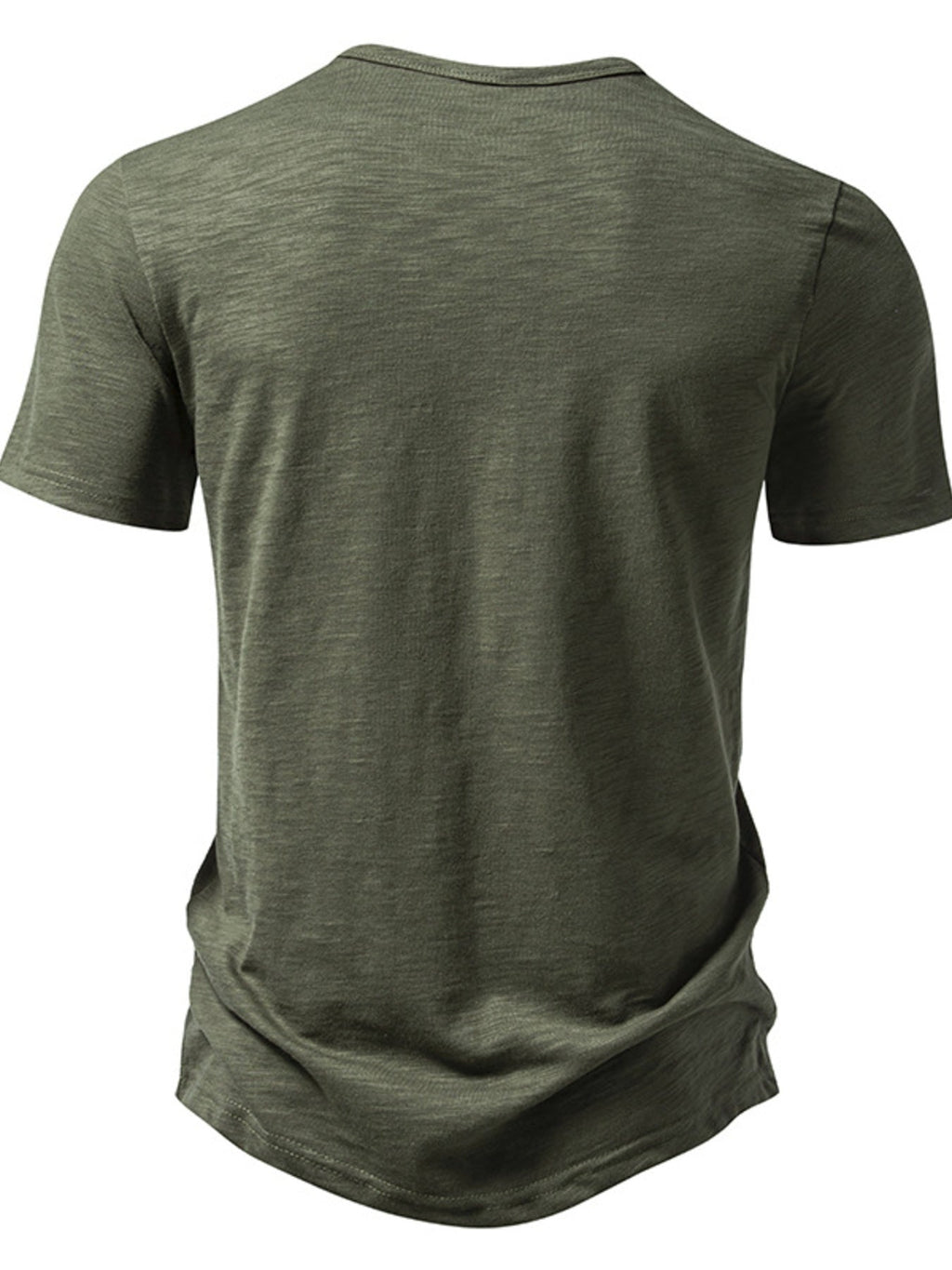 Men's Casual Button Detail T-Shirt