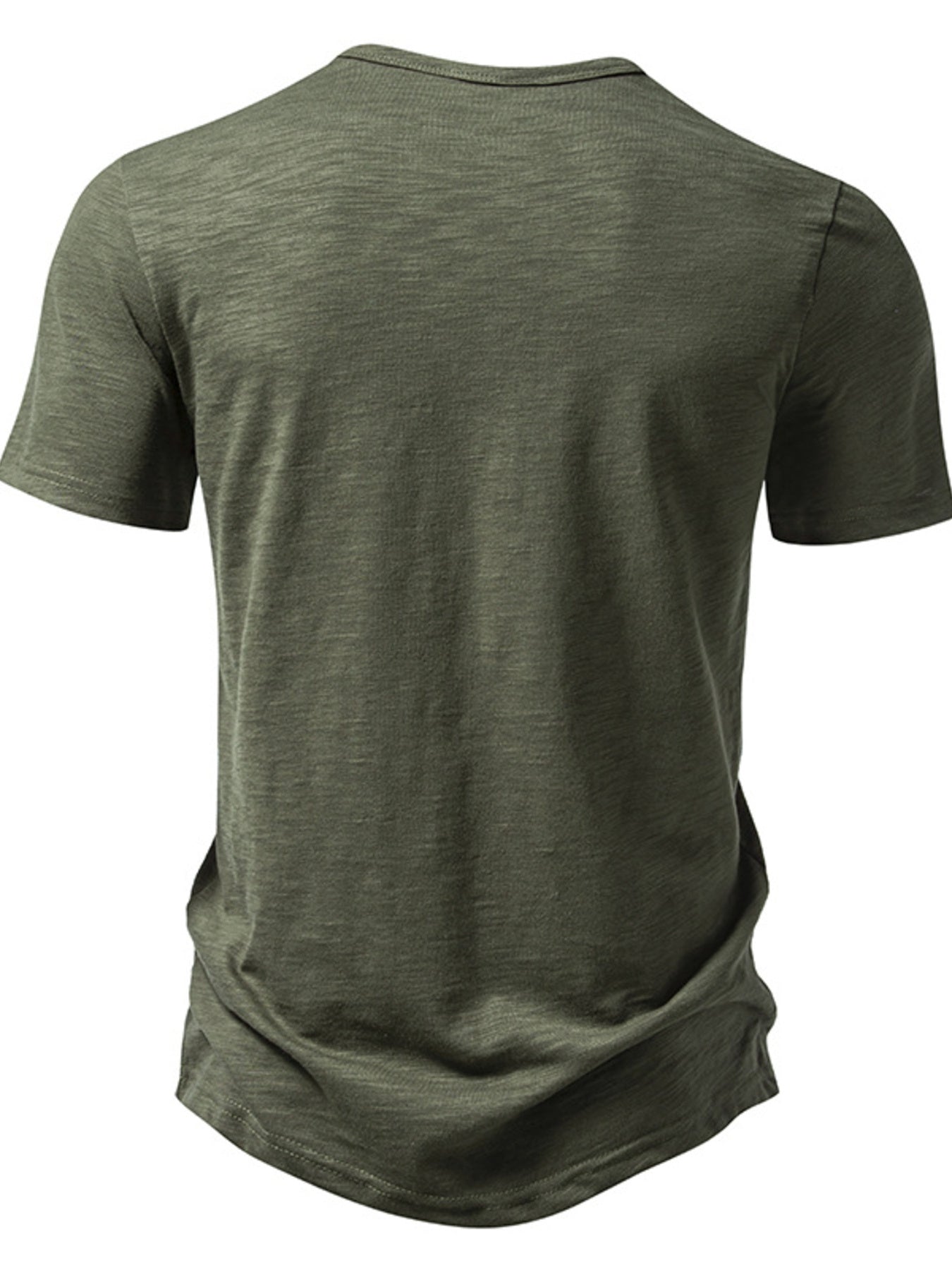 Men's Casual Button Detail T-Shirt