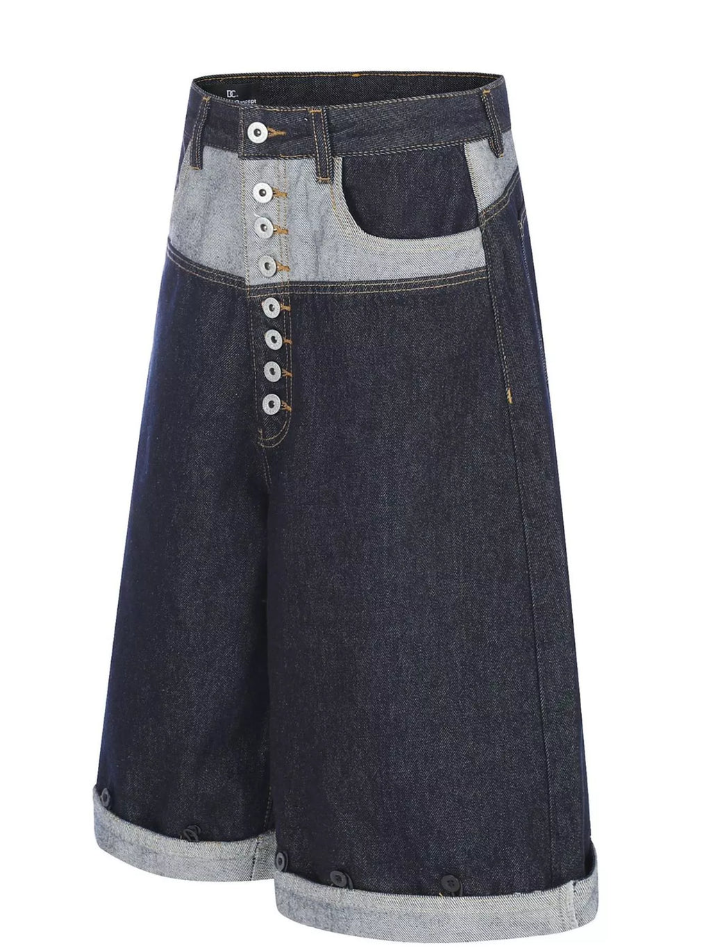 Men's Button Fly Denim Capris