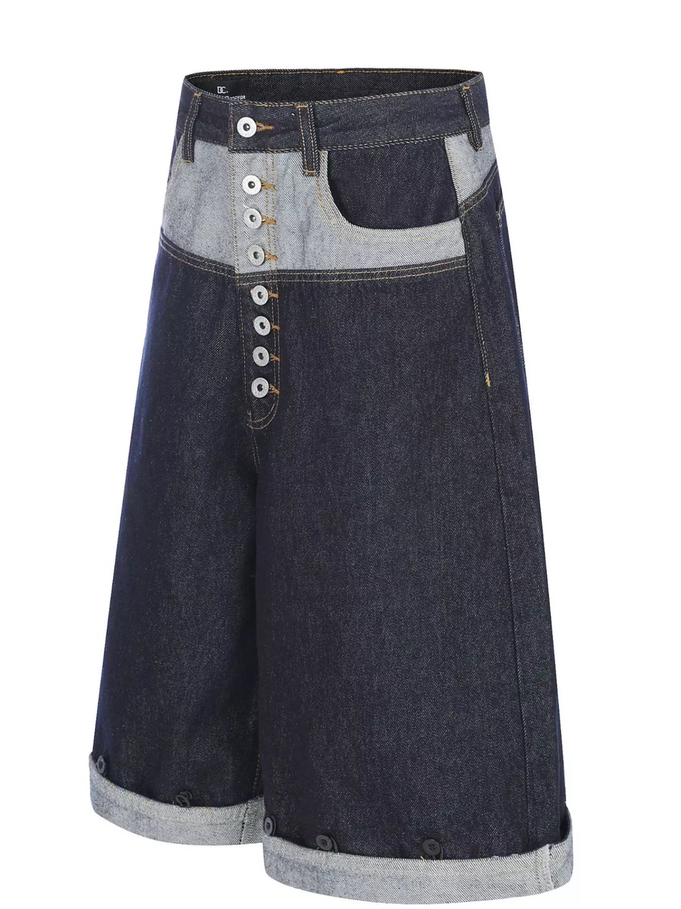Men's Button Fly Denim Capris